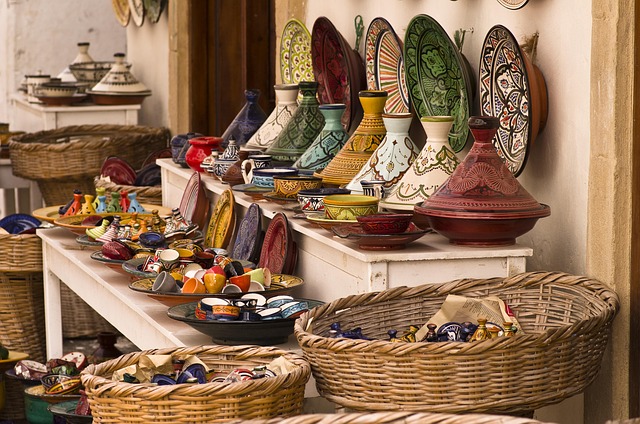 Tajine, Poterie, Multicolore, Maroc